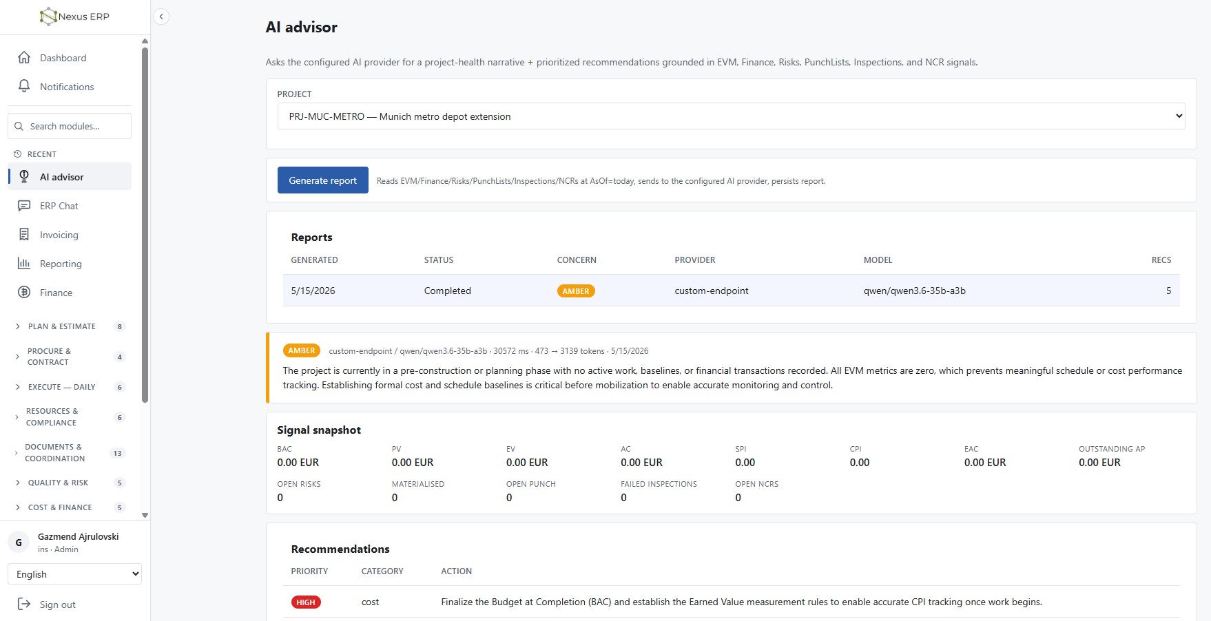 AI Advisor